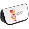 Mr. & Mrs. Panda Cosmetic Bag Fox Singer, White, Hand