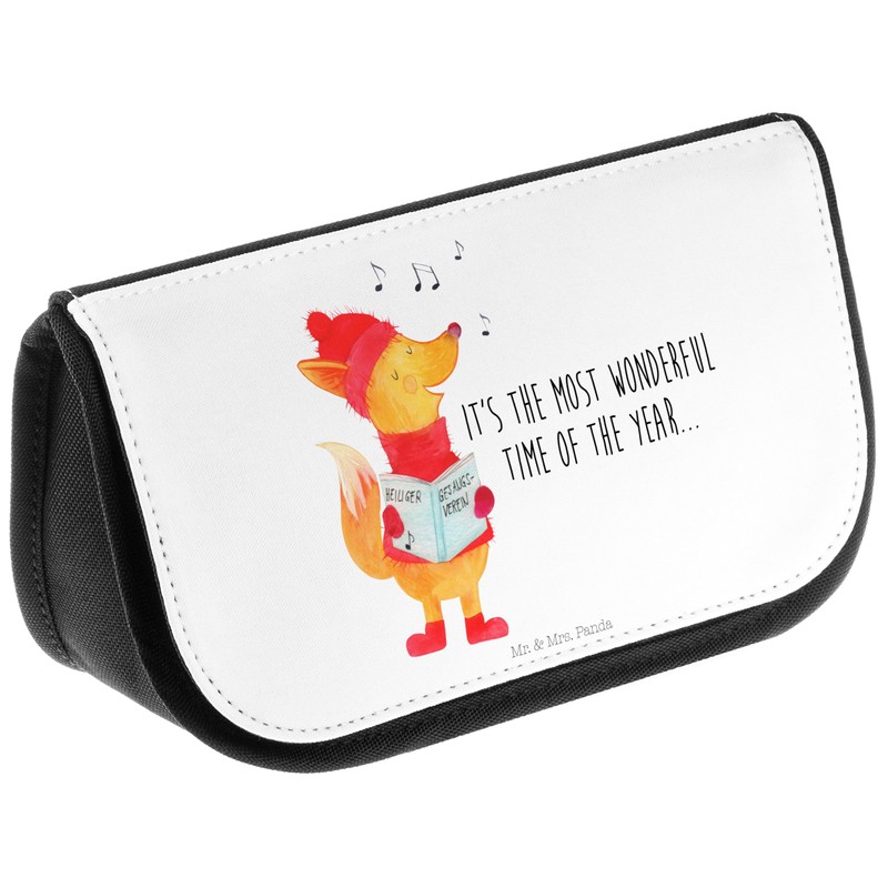 Mr. & Mrs. Panda Cosmetic Bag Fox Singer, White, Hand