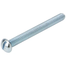 Merriway BH06045 (20 Pcs) Round Head Whitworth Machine Screws with Steel Hex Nuts BZP 2.1/2 x 1/4 Inch - Pack of 20 Pieces