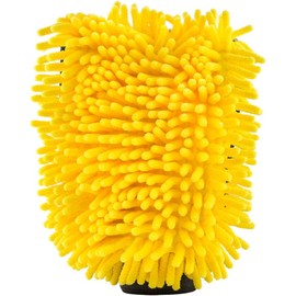 Chemical Guys Manopla de Lavado de Microfibra Premium de Tres direcciones, Ideal para Coches, Camiones, todoterrenos, vehículos recreativos y más, Amarillo