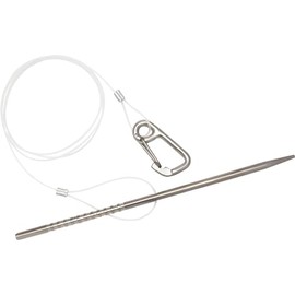 Cressi Fish Holder - Fishing Needle with Nylon Strand and Snap Hook, Silver, One Size, Adult Unisex