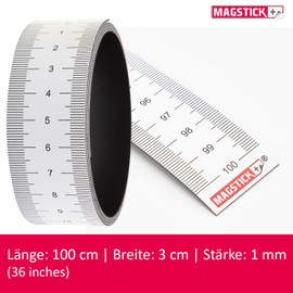 Mag_203 Magnetic Tape Measure 1 Metre I Flexible Magnetic Tape I Ruler Magnetic Labelling Tape Tool Flexible Tape Measure 100 cm