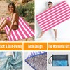 BonGu Beach Towel Oversized Stripe 180x90cm, Quick Dry Sand Free