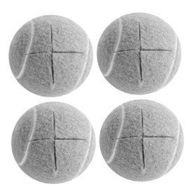 Precut Tennis Balls for Walkers, 4PCS 2.6 Inch Heavy Duty Chair Leg Floor Protectors, Mute Non Slip Furniture Pads for Chairs, Desks Furniture Pads Floor Protectors for Walker Tennis Balls