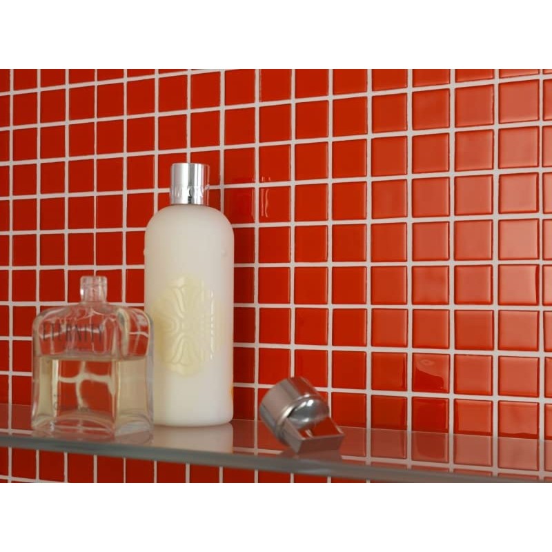 Mosaic Tile Glass Mosaic Red Bathroom Toilet Kitchen Wall Mosaic