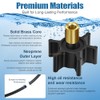 Upgraded Premium Neoprene Impeller with Brass Core & O-Ring Kit,