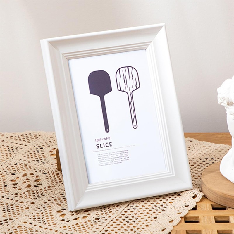 marysgift White A4 Frame Picture Frames 21.1x29.8 cm Wooden Classic