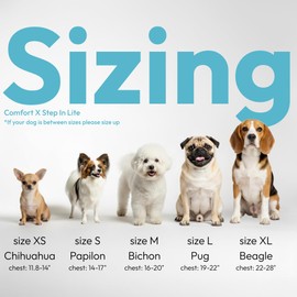 Gooby Comfort X Step in Lite Dog Harness - Choke Free, Escape Free with Light Breathable Mesh - Step in Dog Harness for Small Dogs Only - Quick Release Buckle, Metal D-Rings - Blue, Large