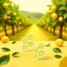 4Pcs Double Lemon Slices Hair Clips Lemon Hair Clip,Fruit Hair Clip for Women Girls Bangs Side Hairpins Creative Barrettes Duckbill Hair Accessories Clips and Barrettes Decoration