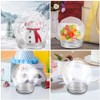 MAGICLULU 6pcs DIY Snow Globe Water Globe Clear Plastic Snow