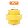 GASHER Brass Pipe Fitting, Brass Union 3/4" Female Pipe Fitting,