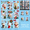 9 Sheets 156Pcs Christmas Decorations Window Clings, Large 3D Lucky