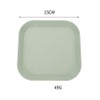WOIWO 4PCS Wheat Straw Tableware Spit Bone Plate Household Plastic