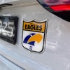 AFL West Coast Eagles Retro Heritage Logo Decal Peel-N-Stick Chrome