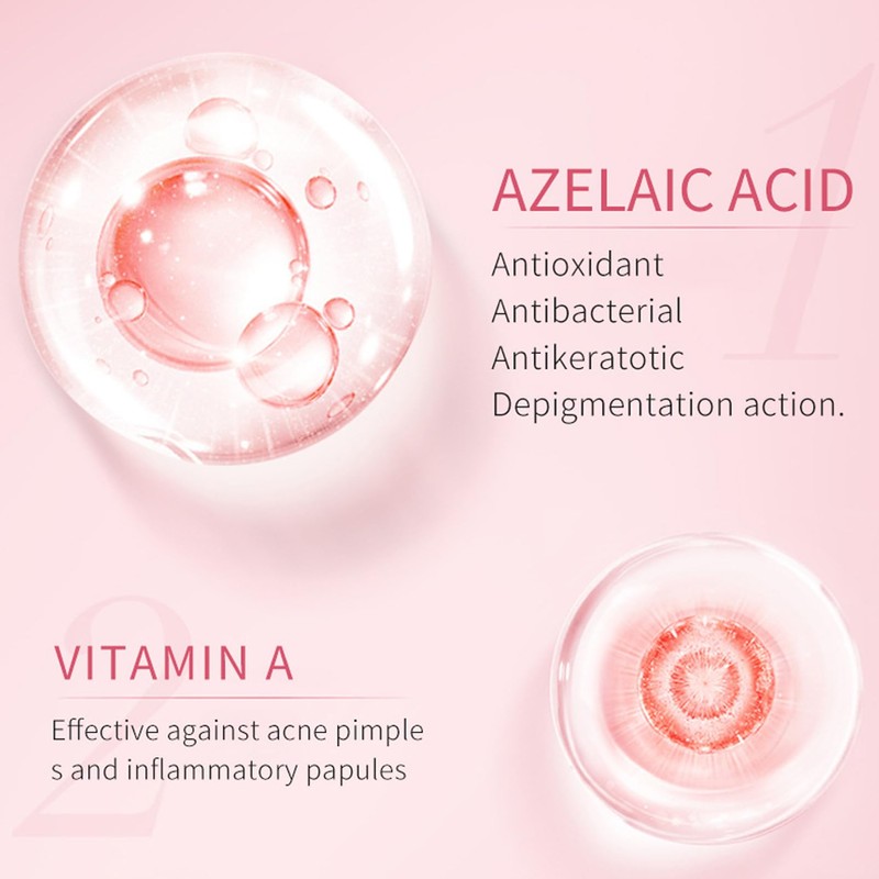 Azelaic Acid 10% Face Serum,Hyaluronic Acid Serum for Face,Remove Blackhead