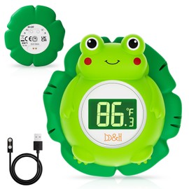 b&h Baby Bath Thermometer Rechargeable, Floating Safety Bathtub Thermometer for Accurately Measuring Toddler’s Tub Water Temperature, Temperature Monitoring for Toddlers, Newborn Shower Essentials