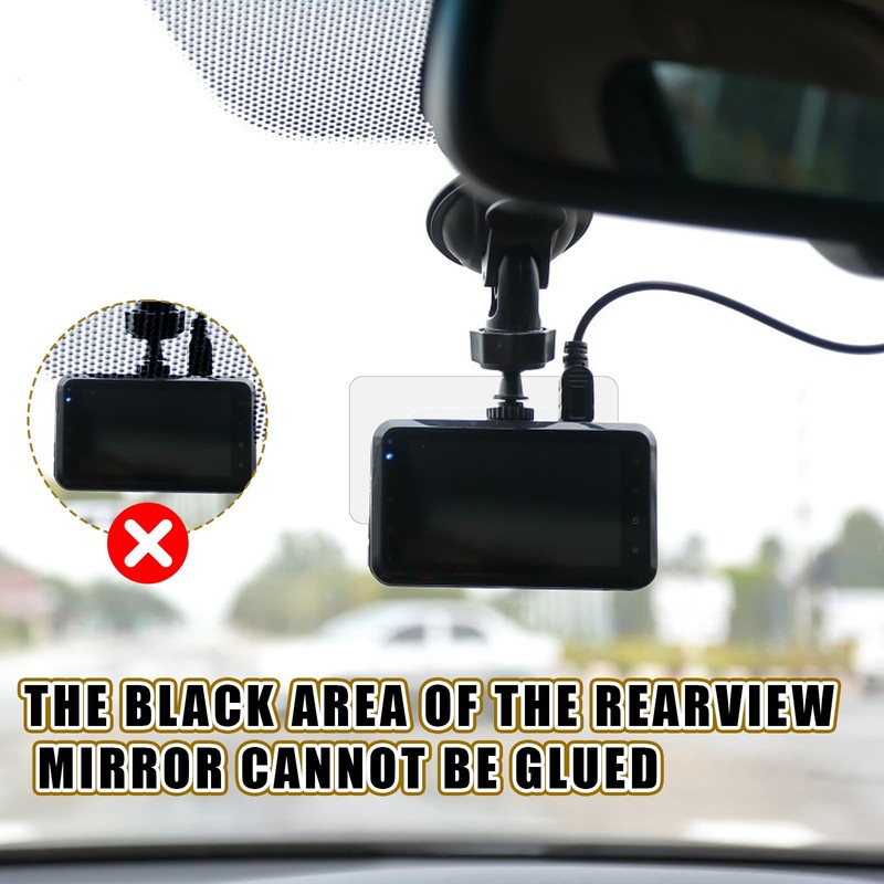 8Pcs Dashcam Windshield Sticke Clear Electrostatic Stickers Sticker Shield for