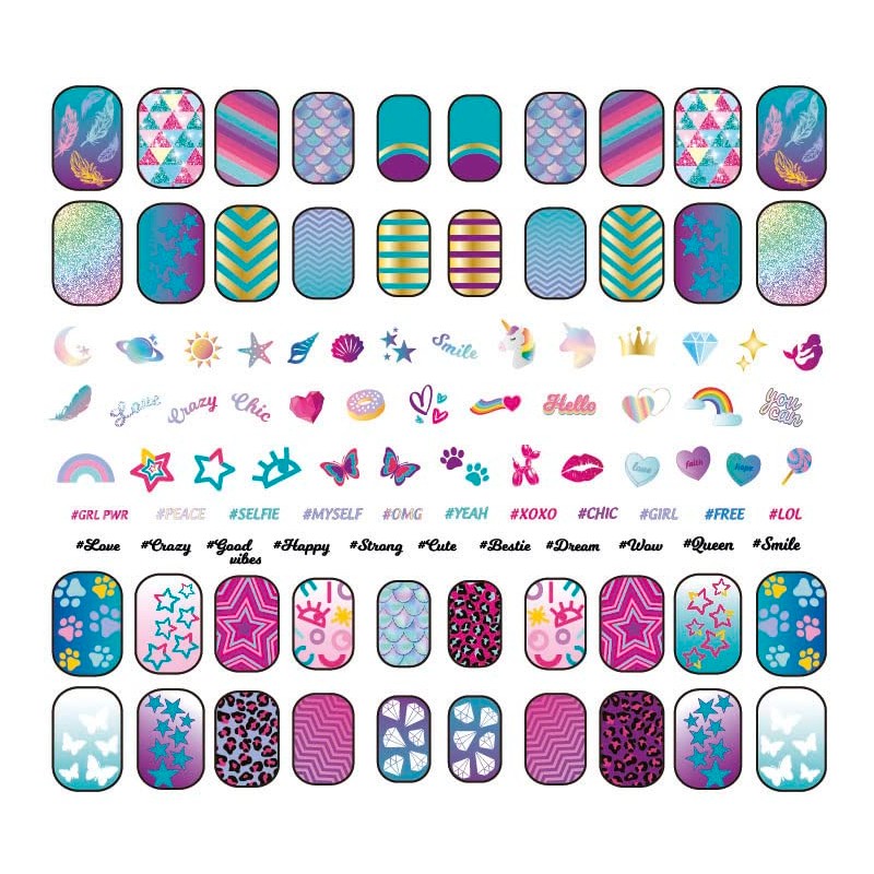Clementoni 18113 Crazy Chic-Fluo Nail for Children from 6 Years