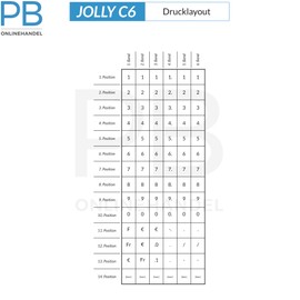 Price Gun JOLLY for 26 x 12 mm Labels JC6 6 Digit Red for Date and Price