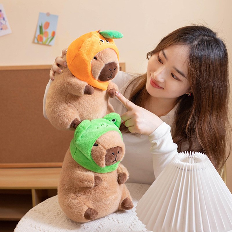 shownicer Plush Toy Capybara Cuddly Toy Stuffed Toy Kawaii Capybara