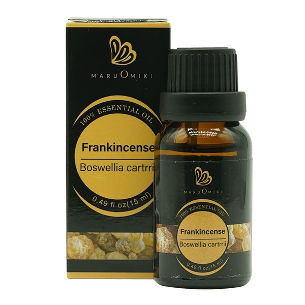 Frankincense Essential Oil 100% Pure - Meditation and Skin Care Maturity Skin & Stimulation Skin Improvement Black Eye Circle Fight Aging Spread Internal Peace Aromatherapy 15 ml (0.49 oz)