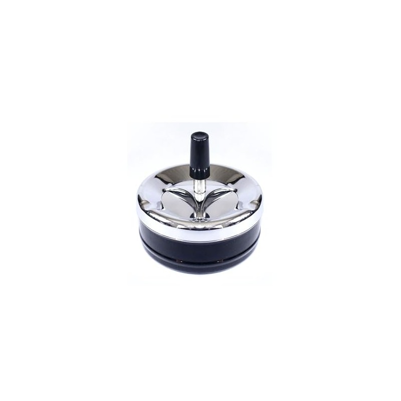 Yuelulala 3PCS Spinning Ashless Ashtray Extra Large Chrome Windproof Ashtray