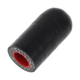 ACROPIX 15/32" 12mm ID 4-ply Polyester Silicone Rubber Hose End Cap for Coolant Turbo Bypass Valve Vacuum 5mm 30mm Black Outside and Red Inside