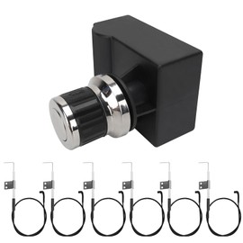 BBQ Future 6 Outlets Spark Generator Grill Igniter with Wire Replacement Kit for Home Depot Nexgrill 720-0830H 720-0888 720-0896CA, Universal Electronic Ignitor Chrome Coated Tact Switch Push Button