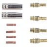 MIG Welding Consumables Kit Copper Contact Tips Connecting Rods Nozzle