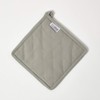 Homescapes 100% Pure Cotton Apron Washable Kitchen Apron with Pouch