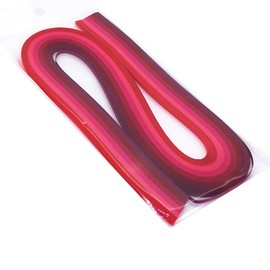 ODETOJOY Red-Tone Pestel Color Quilling Paper Strips 10mm -Versatile Quilling Strips Set for Beginner and Pro Crafters Paper Filigree (Gradient red)