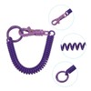 [PATIKIL] Retractable Bull Coil Spring Key Chain Set of 4