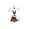 navire [Set of 3] Dog Love Key Chain Metal Silver