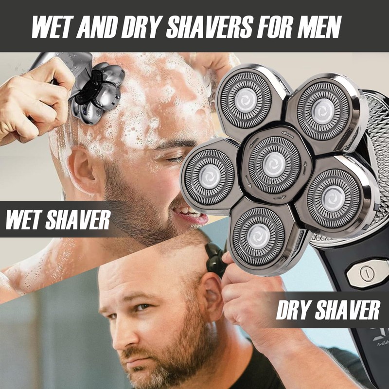 Head Shaver for Bald Razor Men, Razor Head with 6D