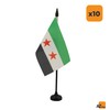 AZ FLAG Pack of 10 Syrian Table Flags - Free