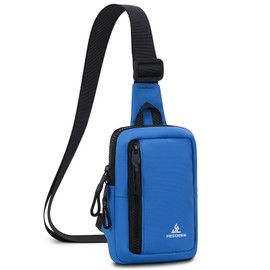 Peicees Small Crossbody Bag for Men Women Mini Sling Bag Travel Running Phone Daypack Cross Body Shoulder Bags, 2 Sizes, Mini Navy Blue