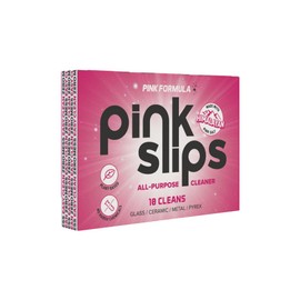 Pink Formula Pink Slips All-Purpose Cleaner – Includes 5 Dissolvable Slips (1 Slip = 24 fl oz), Plant-Based with No Harsh Chemicals, Makes 120oz of Cleaning Solution – Glass, Metal, Silicone, and more