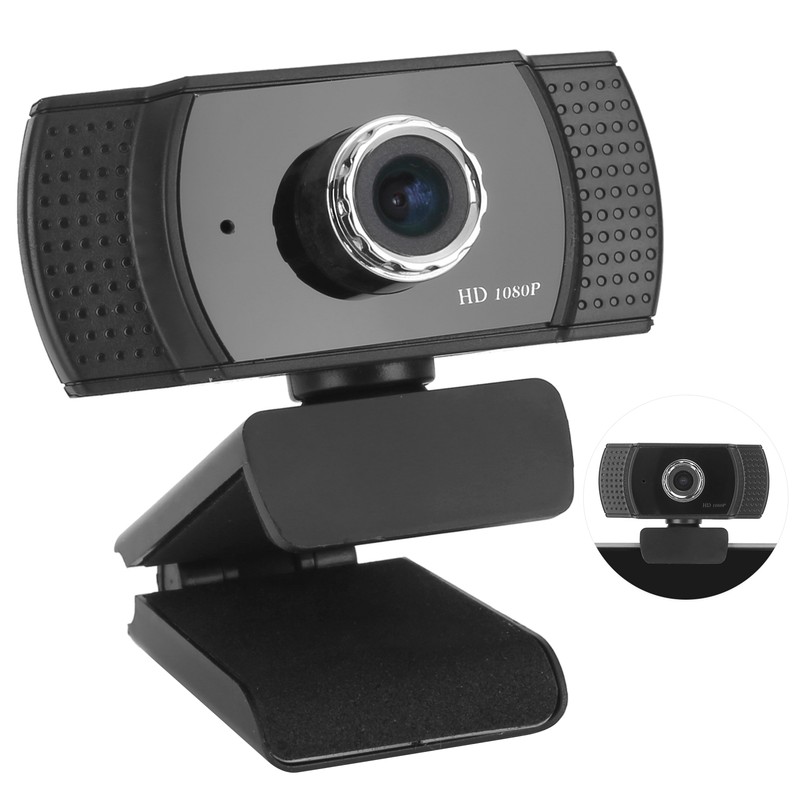 1080P Webcam Cameras for Computers with Builtin Microphone for Online
