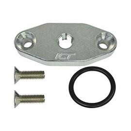 ICT Billet LS Oil Port Adapter 1/8" NPT Turbo Oil Feed Plate Turbocharger Supply LS1 LSX LS3 LQ4 LQ9 LR4 LS6 L33 LS2 LH6 L92 L76 L98 L9H L20 L94 LZ1 L99 L96 LC8 L77 551608
