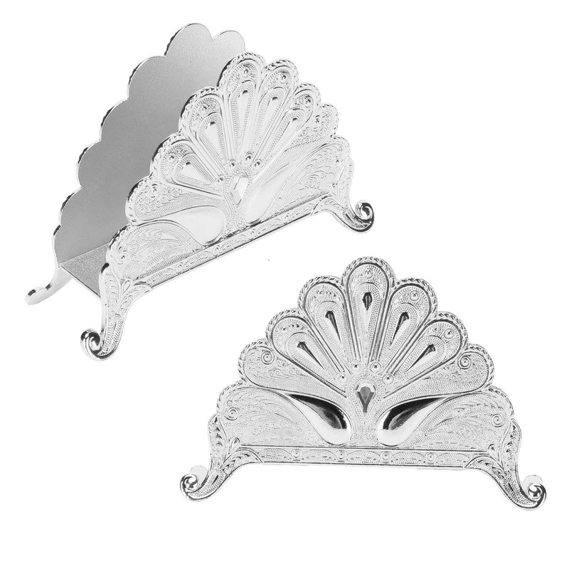 Napkin Holder Classical Metal Peacock Embossed European Style Table Tissue