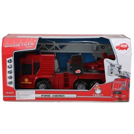 DICKIE TOYS Light & Sound SOS Fire Engine Vehicle (with Working Pump)