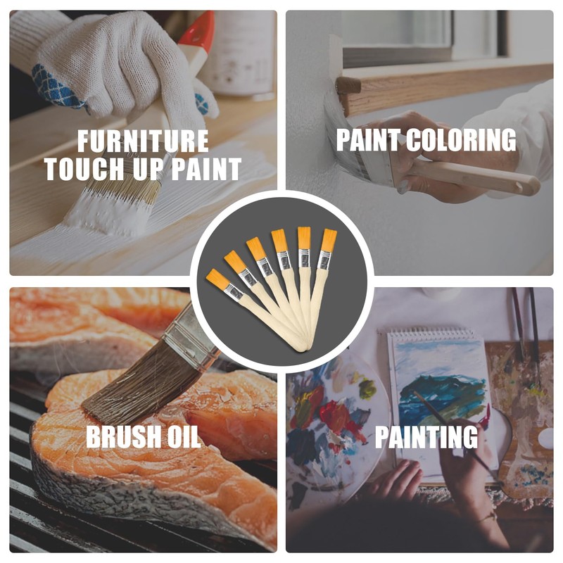 20 Pieces of Nylon Brushes, Barbecue Brushes, Paint Tool Brushes,