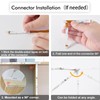 Accessories for WOBANE Cabinet Light Kit, 3 Pin Extention Connecter,