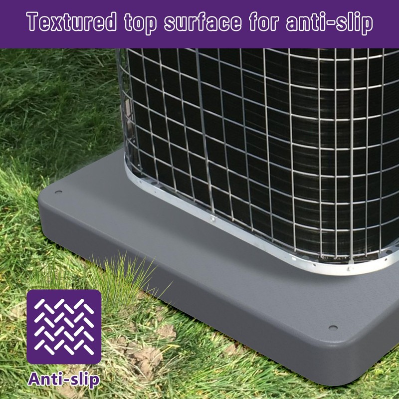 Mxclimate Equipment Pad for HVAC Systems,Ductless Mini Split Air Conditioner,24"x24"x2"