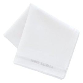 Blooming 000429-0005-01 Junko Shimada Men's Handkerchief, Formal (White) Gentleman Men's Handkerchief, Approx. 18.9 inches (48 cm), white