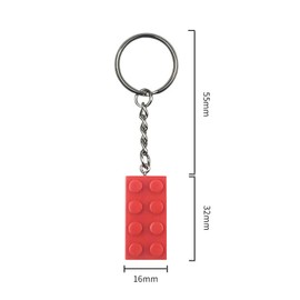 Satz Von 10 Ziegelstein-SchlüSselanhäNger, Ziegelstein-SchlüSselanhäNger, Ziegelstein-SchlüSselringe FüR Geburtstagsgeschenke, Belohnungen, PartyzubehöR, AnhäNger, Dekorative Geschenke