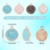 SUNNYCLUE 1 Box 40Pcs 4 Colors Clock Charms Bulk Clock