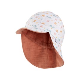 Sterntaler Schirmmütze Zum Wenden Bedruckt mit Meerestiere Sun Hat, White, 5 3/4