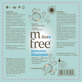 Mfree LiceX Protection Shampoo for Headlice, Fresh Fruity Scent