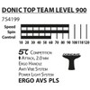 Donic-Schildkröt Top Team 800 Table Tennis Bat, AVS & PLS